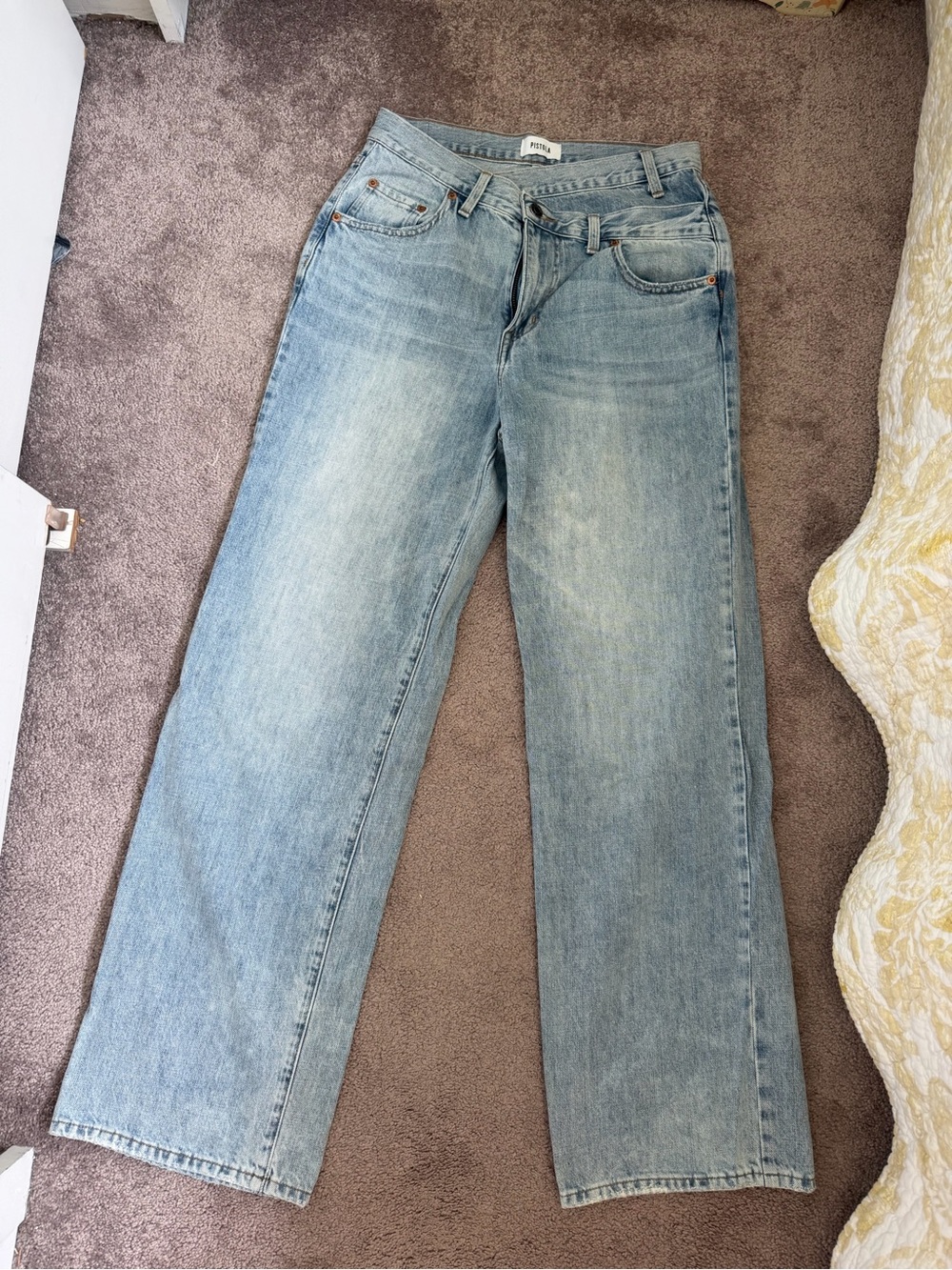 pistola Light Blue Wide Leg Jeans